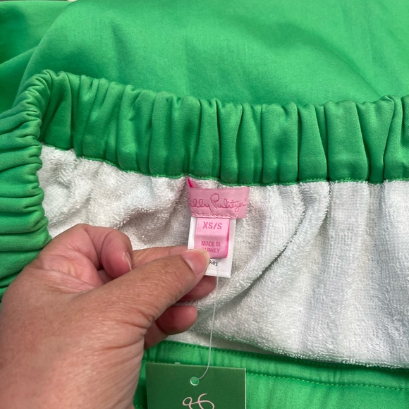 NWT Lilly Pulitzer green lace towel wrap XS/S - Picture 5 of 7